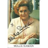 Mollie Sugden Actress Signed Photo. Good Condition. All signed pieces come with a Certificate of