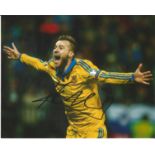 Andriy Yarmolenko Signed West Ham & Ukraine 8x10 Photo. Good Condition. All signed pieces come