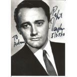 Robert Vaughan signed 7x5 b/w photo. Dedicated. Good Condition. All signed pieces come with a