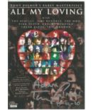 Tony Palmer signed DVD sleeve for All my loving. DVD included. Dedicated. Good Condition. All signed