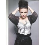 Music Cher Lloyd 12x8 signed colour photo. Cher Lloyd is an English singer, songwriter, and model.