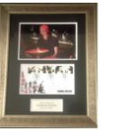 Charlie Watts signature piece 22x17 overall includes colour photo and signed Sounds of Britain FDC