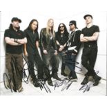 Music Dragon Force 10x8 colour photo signed by all six members of the band. Dragon Force are a