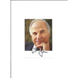 Helmut Kohl German Politician Signed Photo. Good Condition. All signed pieces come with a