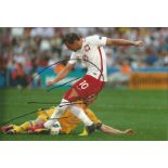 Grzegorz Krychowiak Signed Poland 8x12 Photo. Good Condition. All signed pieces come with a