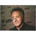 Dustin Hoffman signed 7x5 colour photo. Good Condition. All signed pieces come with a Certificate of