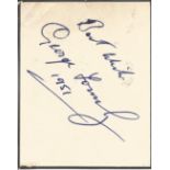 George Formby signed album page. 26 May 1904 - 6 March 1961), was an English actor, singer-