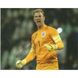 Joe Hart Signed England 8x10 Photo. Good Condition. All signed pieces come with a Certificate of