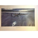 Dambuster World War Two Print 17x24 titled Cooler Intruder AJ-C limited edition 82/300 by the artist