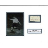 Billy Steel signature piece mounted alongside action b/w photo. (1 May 1923 - 13 May 1982) was a
