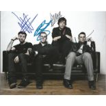 Music The Gaslight Anthem 10x8 colour photo signed by all four members of the band. The Gaslight