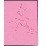 Jill Dando signed album page. (9 November 1961 - 26 April 1999) was an English journalist,