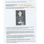 WW2 Battle of Britain Signature of SERGEANT (later) FLIGHT LIEUTENANT NORMAN HUGH DONALD RAMSEY