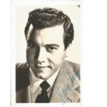 Mario Lanza signed 6x4 vintage postcard. Good Condition. All signed pieces come with a Certificate