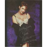 Movies and TV Chase Masterson 10x8 signed colour photo. Good Condition. All signed pieces come