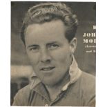 Johnny Morris signed 7x6 b/w newspaper photo. (27 September 1923 - 6 April 2011) was an English