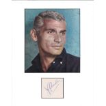 Jeff Chandler signature piece mounted below colour photo. Approx overall size 13x11. Good Condition.