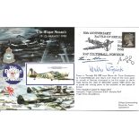 Luftwaffe fighter ace Walter Krupinski signed 1990, 50th ann Battle of Britain cover RAFA10. Flown