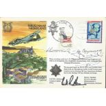 2 Former officers of the Ukrainian Insurgent Army signed RAFES SC25d cover. Group Captain Randle,