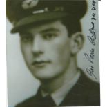 World War Two Flt Lt Joe Petrie Andrews DFC, DFM 12 Sqd-Pilot 7x6 signed b w photo. Good condition