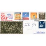 GUNTHER RALL KC: Benham 50th anniversary of VE-Day First Day Cover signed by Gunther Rall KC, one of
