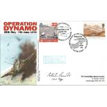 Operation Dynamo Wing Commander Peter Parrott DFC AFC signed official cover. Ben Arkle,