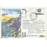 Multiple signed special cover SC20aA2. Signed by Graham Leggett 46 Sqn, Alan Dear 32 Sqn, Parsons