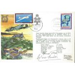 Sir Douglas Bader and Flieger Johannes Fink signed special cover SC25aA11. Escape in a Heinkel