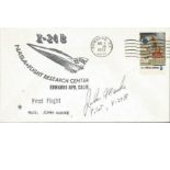 John Manke US X24b Test Pilot signed 1973 X24b US FDC with Edwards AF base CDS postmark. Good