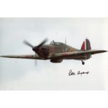 BATTLE OF BRITAIN: 8x12 inch photo signed by Peter Ayerst who joined the RAF in 1938, and was posted