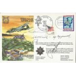 Special signed cover RAFES SC25dH Escape in a Heinkel III cover, signed by 2 former officers of