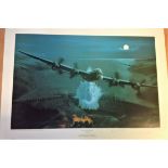 Dambuster World War Two Print titled Apres Moi le Deluge by the artist Pete West signed in pencil by