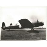 RAF Lancaster III Bomber (Prototype) Merlin 28 6x9 b/w vintage photo pictured September 1942. Good