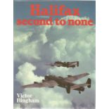 World War Two Hardback book titled Halifax second to none by the author Victor Bingham. Good