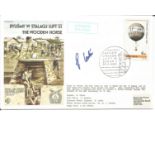 British Airways Boeing 737 Captain R Carter signed The Wooden Horse cover SC29b. 6zt Polish stamp