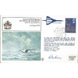 Concorde Flown FDC 60TH Anniversary of the First Non Stop Crossing of the Atlantic signed by Captain
