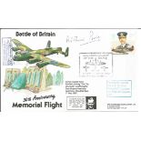 Battle of Britain World War Two 30th anniversary memorial flight flown cover signed by Arthur