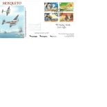 WO Arthur White 515 Mosquito Squadron WW2 Mosquitos signed Jersey 1994 Christmas FDC commemorating