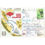 Multi-signed RAF escapers cover SC14bA3 Escape from Singapore special cover. Signed by Emily A Page,