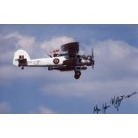 BISMARCK: 8x12 inch photo signed by Commander John Moffatt who flew a Swordfish from the Ark Royal