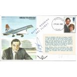 Aviation FDC Brian Trubshaw signed FDC rare cover Royal Wedding Day flight no 4 of only 5 flown PM