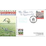 Flt. Lt. Kenneth F. Gear DFC (No. 181 Typhoon Sqn. , Normandy 1944) signed Operation Goodwood - 50th