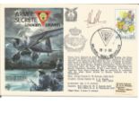 WSO Randle signed special RAF escapers cover The Secret Army in Louvain SC26aA1. Squadron rubber