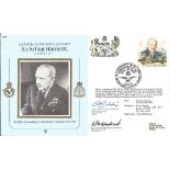World War Two flown cover signed by Grp. Capt. S. A. Baldwin MBE (OC RAF Wyton) and Wg. Cdr. R.