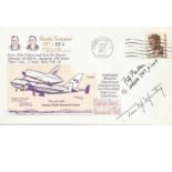 Fitz Fulton and Tom McMurty NASA test pilots signed 1977, shuttle Enterprise Approach FDC. Good