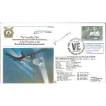 Flt Lt Desmond Drew RAF Evader signed special standard cover SC48aA3. 16p European Parliament GB