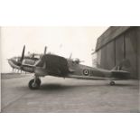 RAF Bristol Beaufort II Australian 6x9 b/w vintage photo pictured in 1943. Good condition Est.