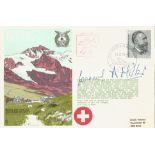 Flt. Lt L A Miller signed special cover RAFES SC8aA1 Return to Switzerland cover. Miller was an