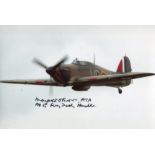 FEMALE ATA PILOT: 8x12 inch photo of a Spitfire signed by Margaret Frost who flew with No15 Ferry