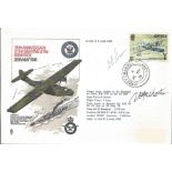 Fleet Air Arm cover signed by Lt. -Cdr. D. E. Loop (Flown cover, Nimrod XV 239, Pilot signed) and